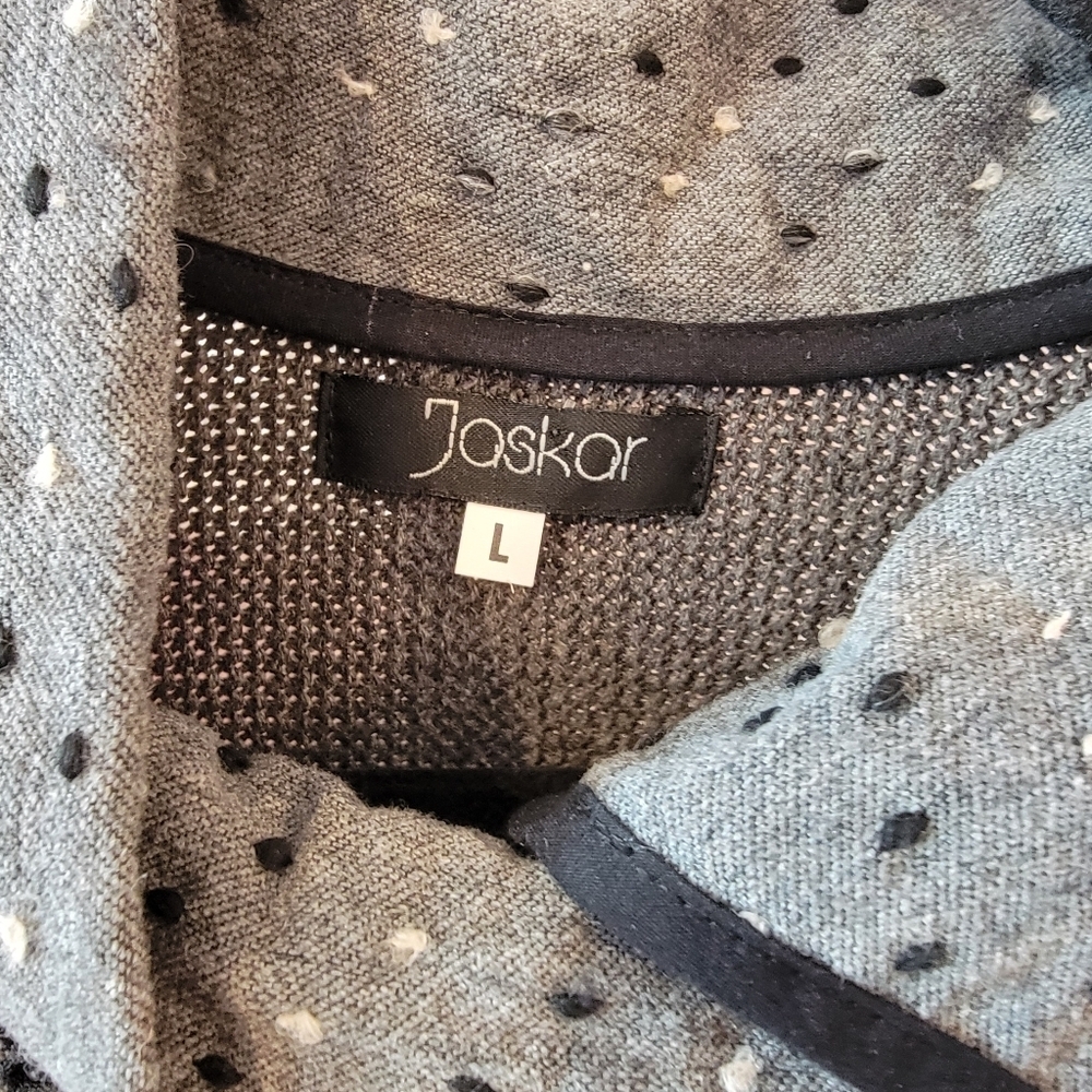 Jaskar Multi Pattern Grey Cardigan - Picture 4 of 8